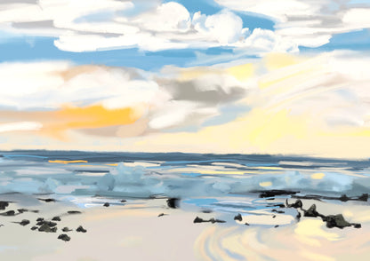 Beach with rocks