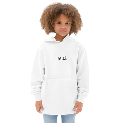Norwegian letters on Kids fleece hoodie
